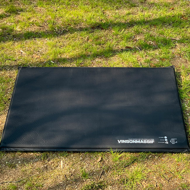 [백화점 정품] 빈슨메시프 초경량 에어 캠핑 매트 자충매트 프리미엄8T 더블 2인 휴대용 블랙 87,200원