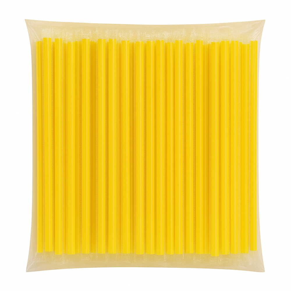 네이처컨테이너 노랑 21cm 개별포장 빨대, 1개, 500개입 11,350원