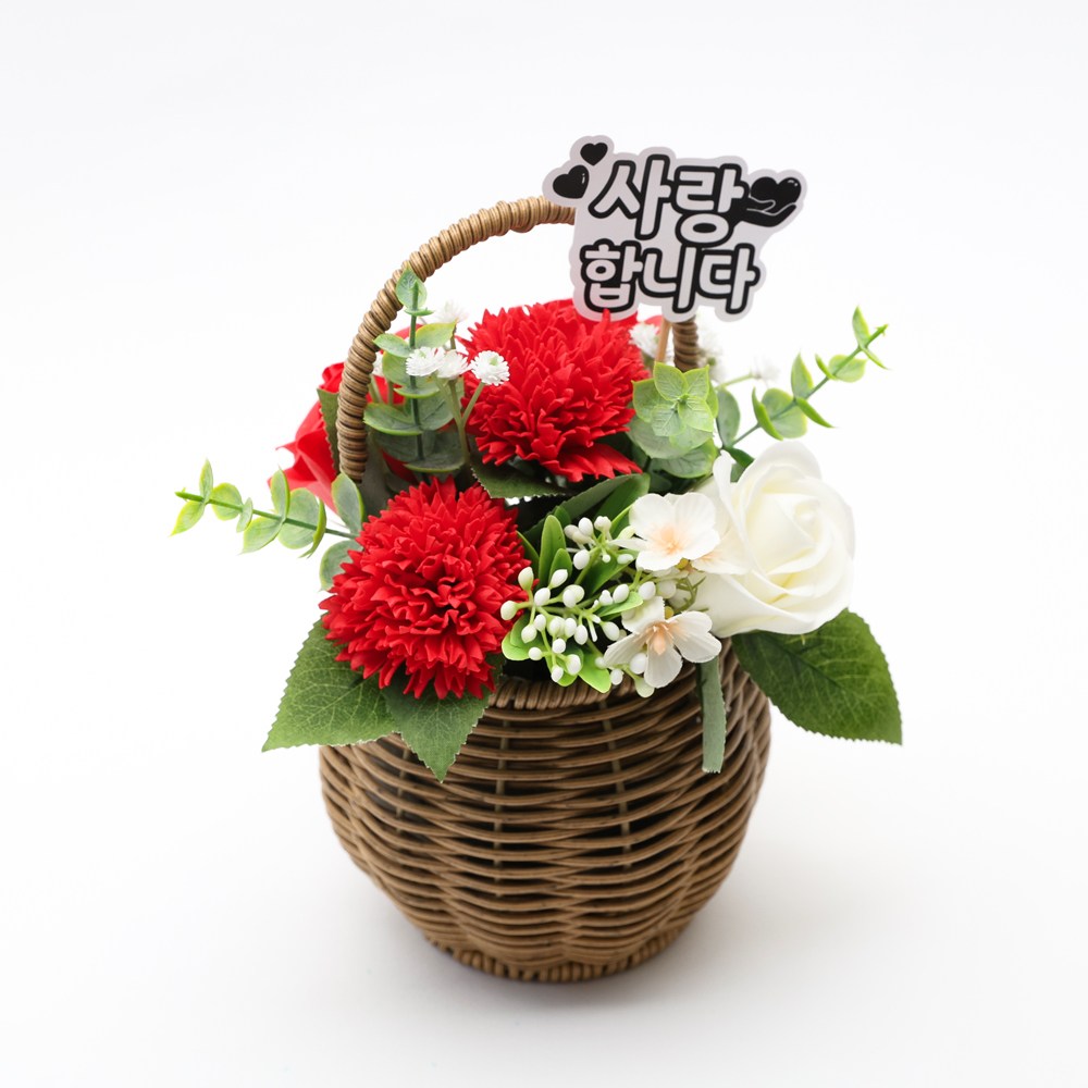 어버이날 카네이션 비누 꽃바구니 만들기 DIY 키트 스승의날 선물, 1개 11,500원