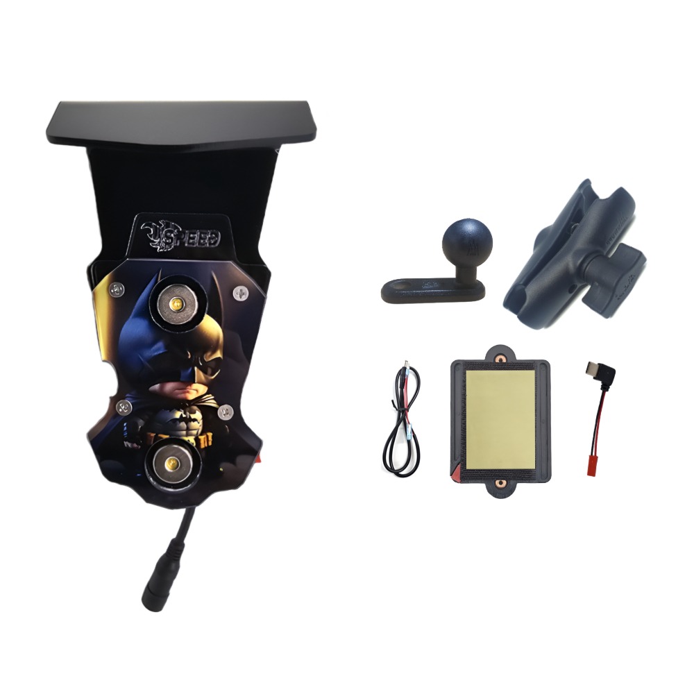 스피드샵 배달대행 오토바이 자석 충전거치대 1구커버 히어로 LED블루 세트 73,000원