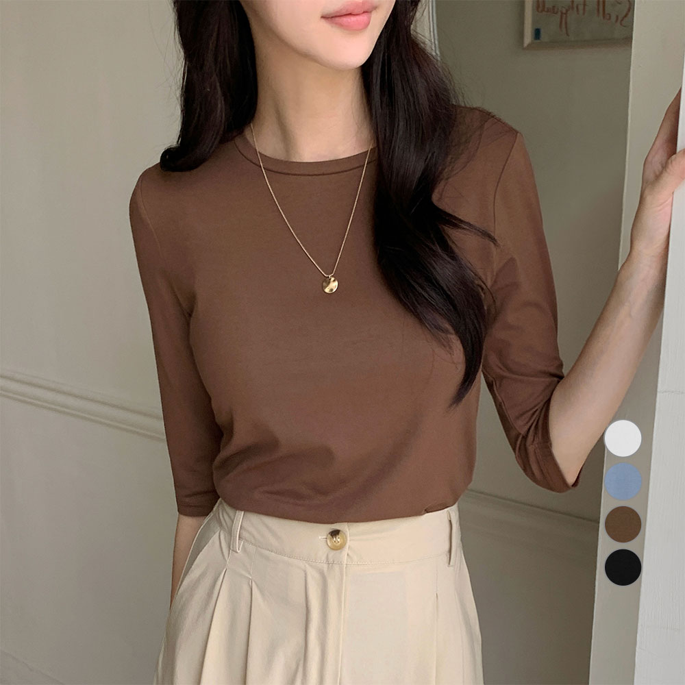 아피나르 여성 레이온 7부 티셔츠 9,430원