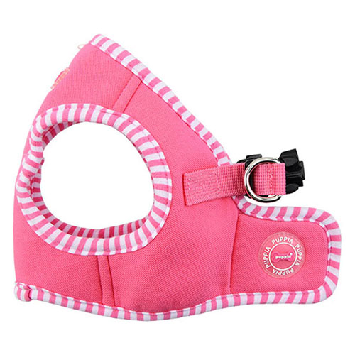 퍼피아 강아지 비비드 스트라이프 조끼형 하네스, 핑크, 1개 8,900원