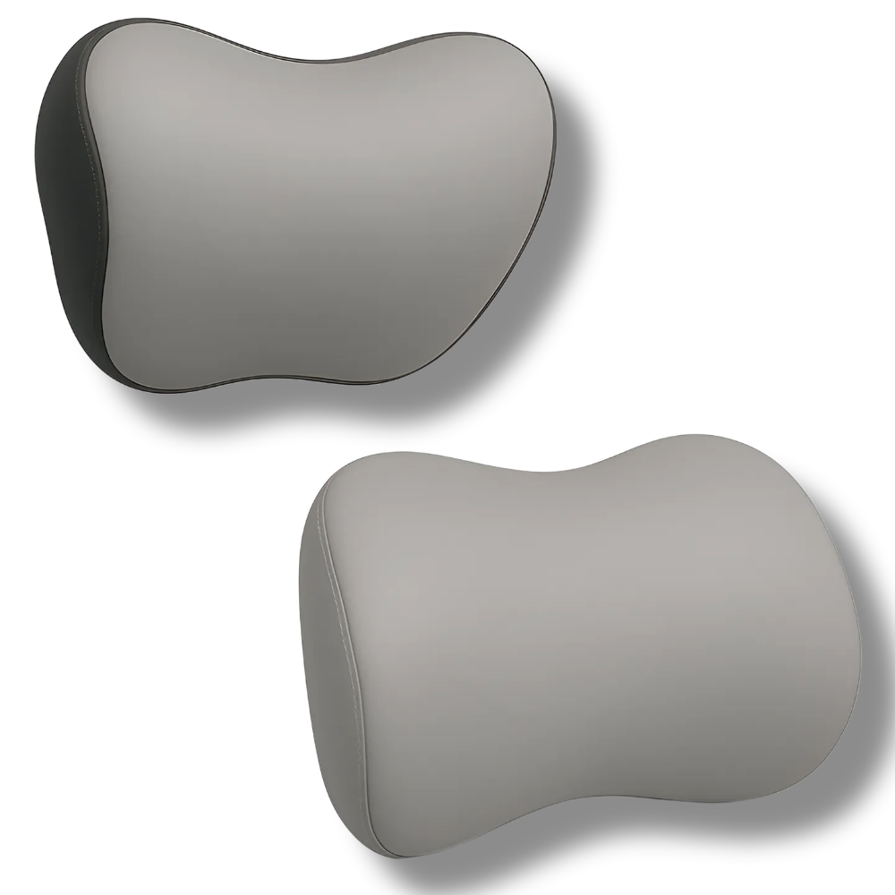 디오두 메모리폼 차량용 목쿠션 허리쿠션 세트, 1세트, 그레이 9,900원