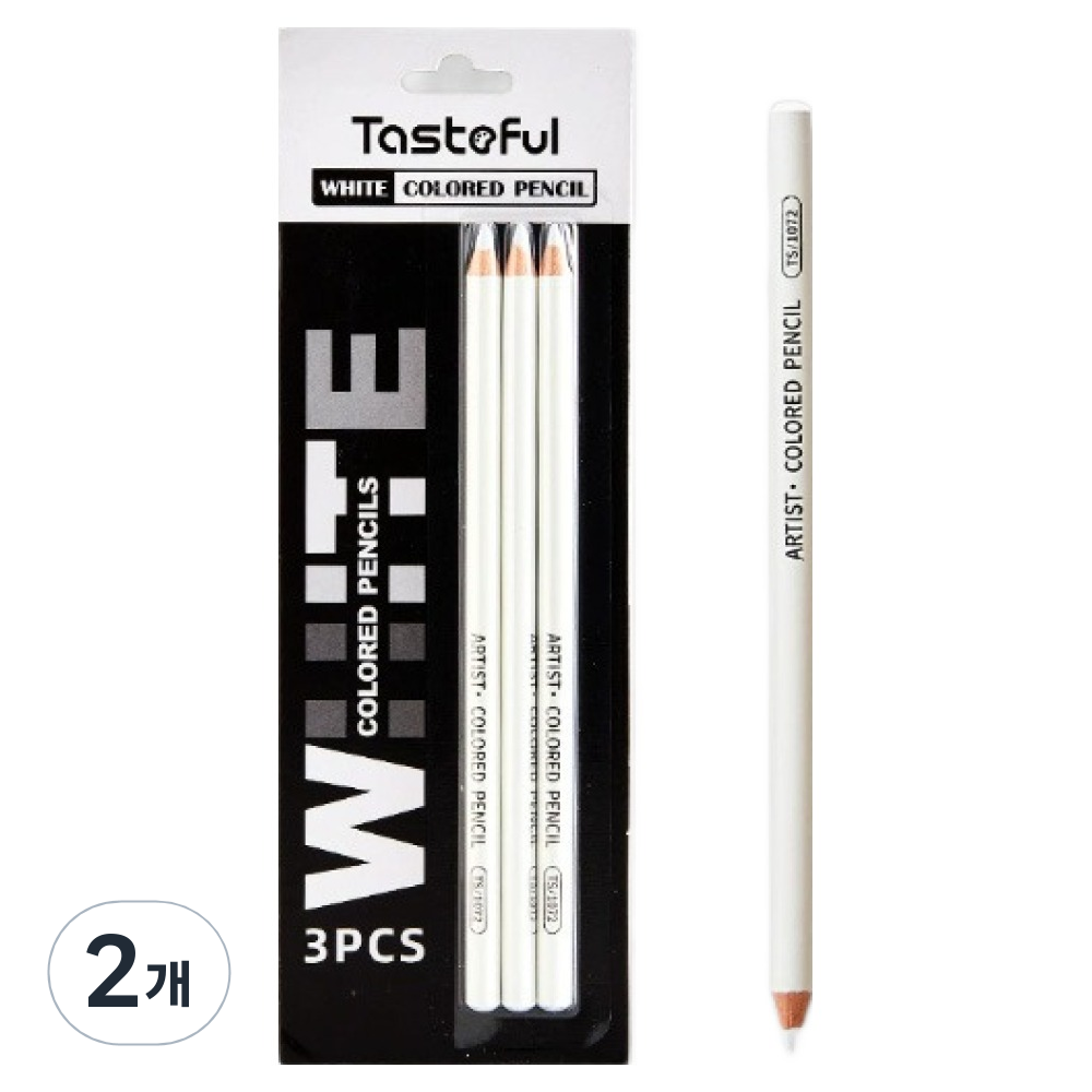 시나아트 최고급 전문가용 유성색연필 슈퍼화이트 3p TS-1072 8,300원