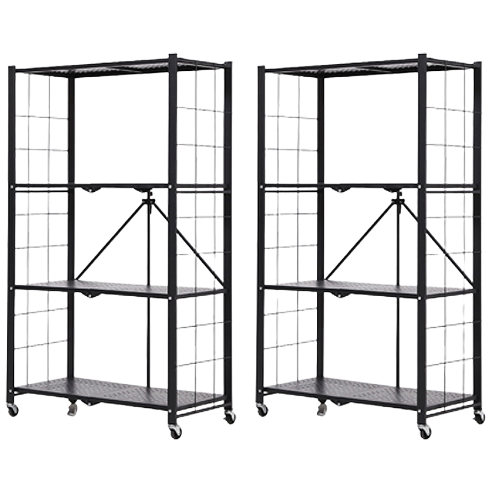 벤하임 홈쇼핑 히트상품 원터치 폴딩선반 4단 1+1 기본형 BTFS-07-003 내하중테스트완료/유해물질불검출테스트완료, 기본형 1+1블랙 BTFS-01BK, 1개 69,900원