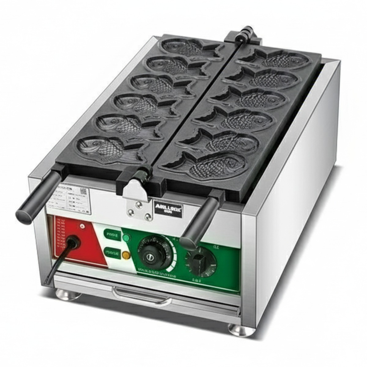 제일식품기계 3구 6구 전기 붕어빵기계 220V 업소용 가정용 카페 잉어빵 붕어빵팬 간식 메이커, 옵션02 6마리 308,000원