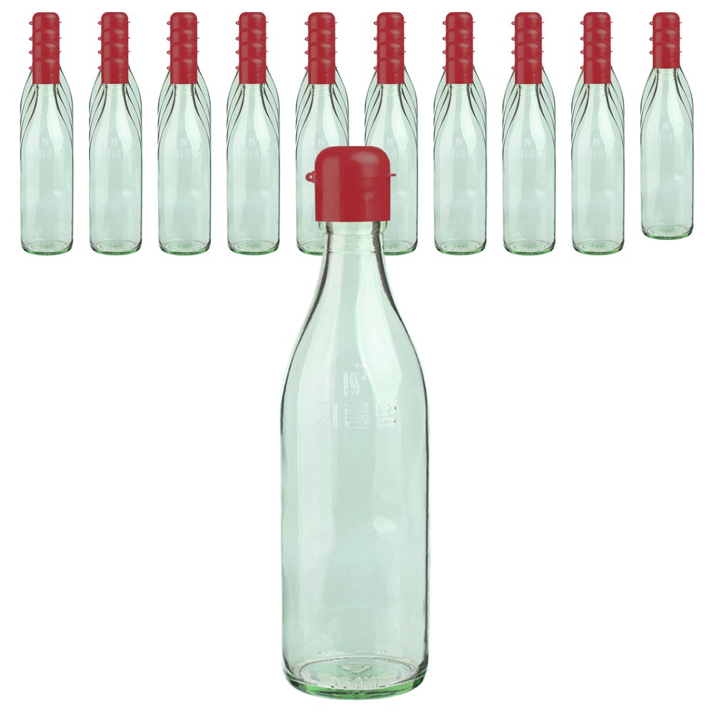 가인글로벌 청색기름병350 유리병 스마트원터치캡 레드, 40개, 350ml 23,700원