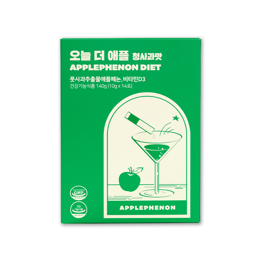 칼로비스 오늘 더 애플 청사과맛 애플페논 체지방 뱃살관리 다이어트보조제, 140g, 1박스 41,900원
