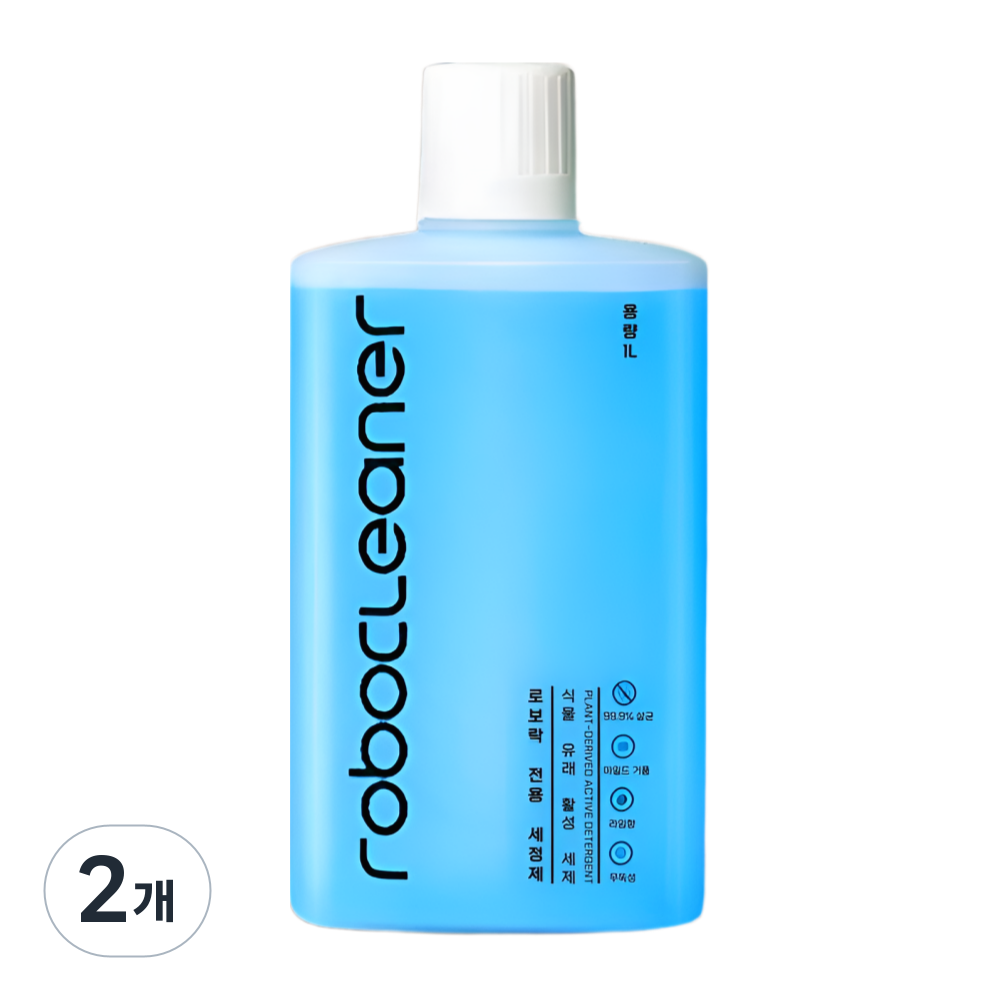 [호환] 로보락 전용 세제 세정제 클리너 세척액 1L, 로보클리너, 2개 19,800원