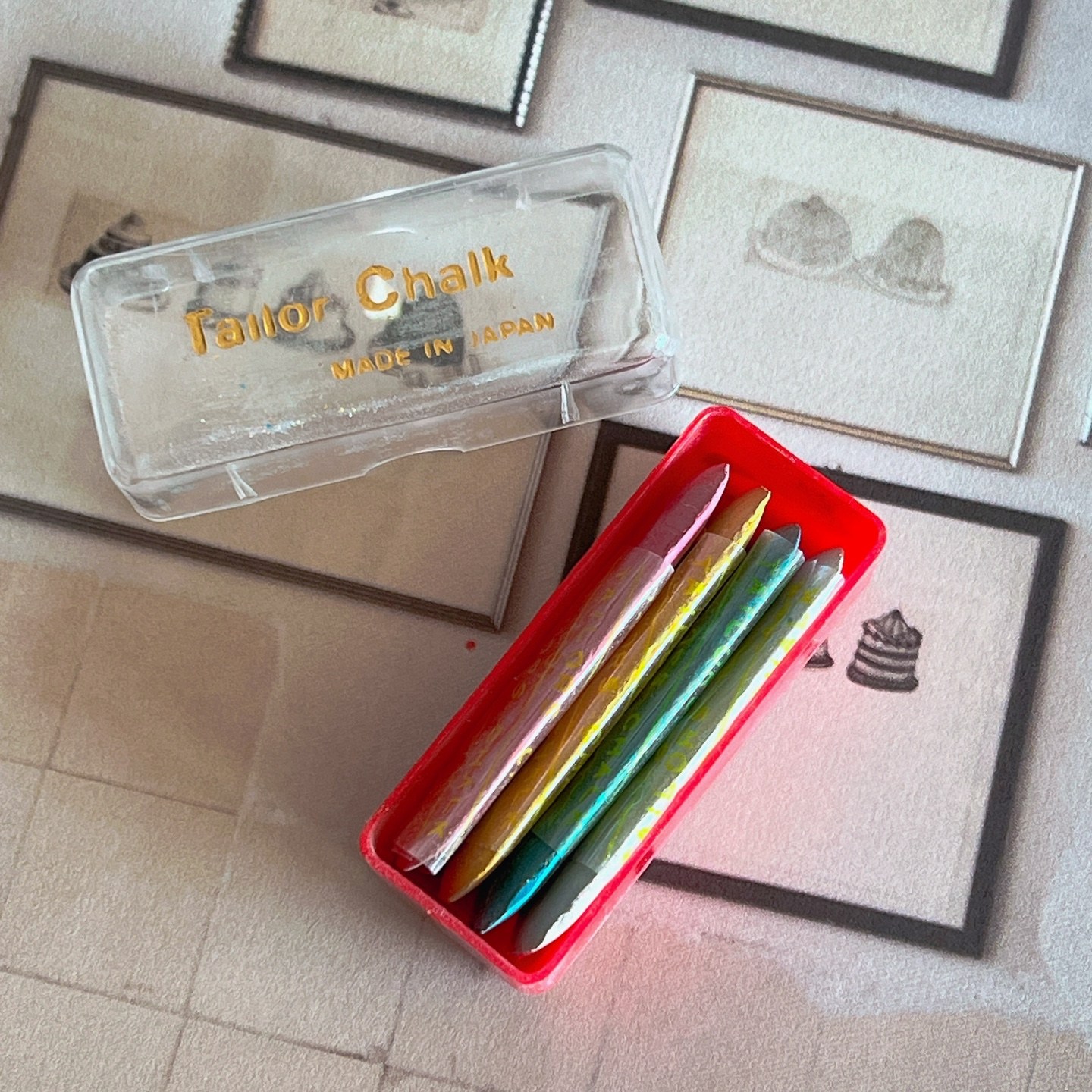 (기초부자재) Tailor 초크 4색 한셋트 4,000원