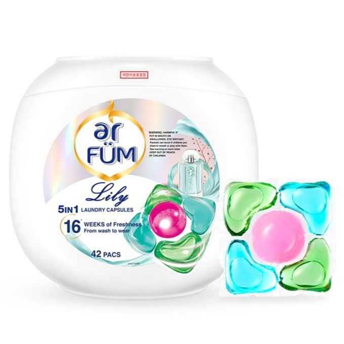 아로퓸 퍼퓸 고농축 세탁 캡슐세제 화이트릴리향 23,900원