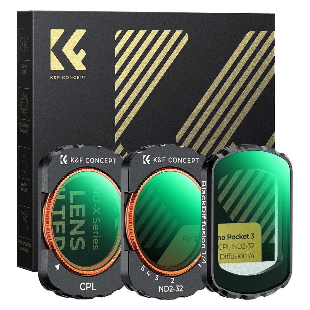 K&F CONCEPT DJI 오스모 포켓 3 호환 마그네틱 필터 세트 (CPL + 블랙미스트 1/4 + ND2-32) 52,400원