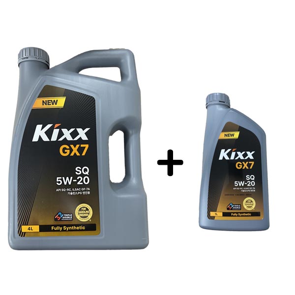 KIXX GX7 5W20 SQ 4L 1개 + 1L 가솔린 엔진오일 20,500원