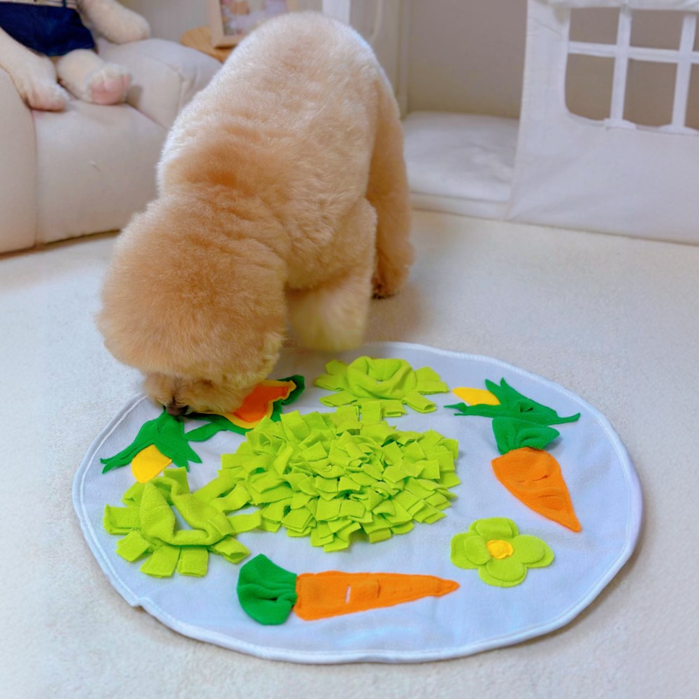 MAAH 강아지 원형 당근 노즈워크 매트, 혼합색상, 1개 12,900원