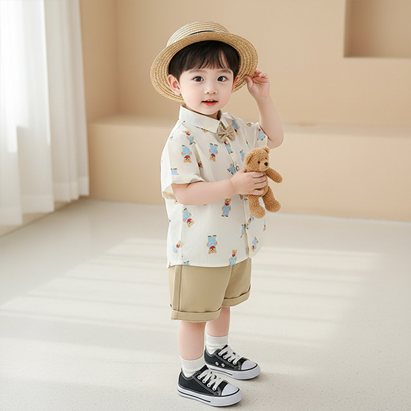 몽실이 보타이 정장 반팔 상하복 여름 외출복 남아 돌복 행사복유아 25,900원