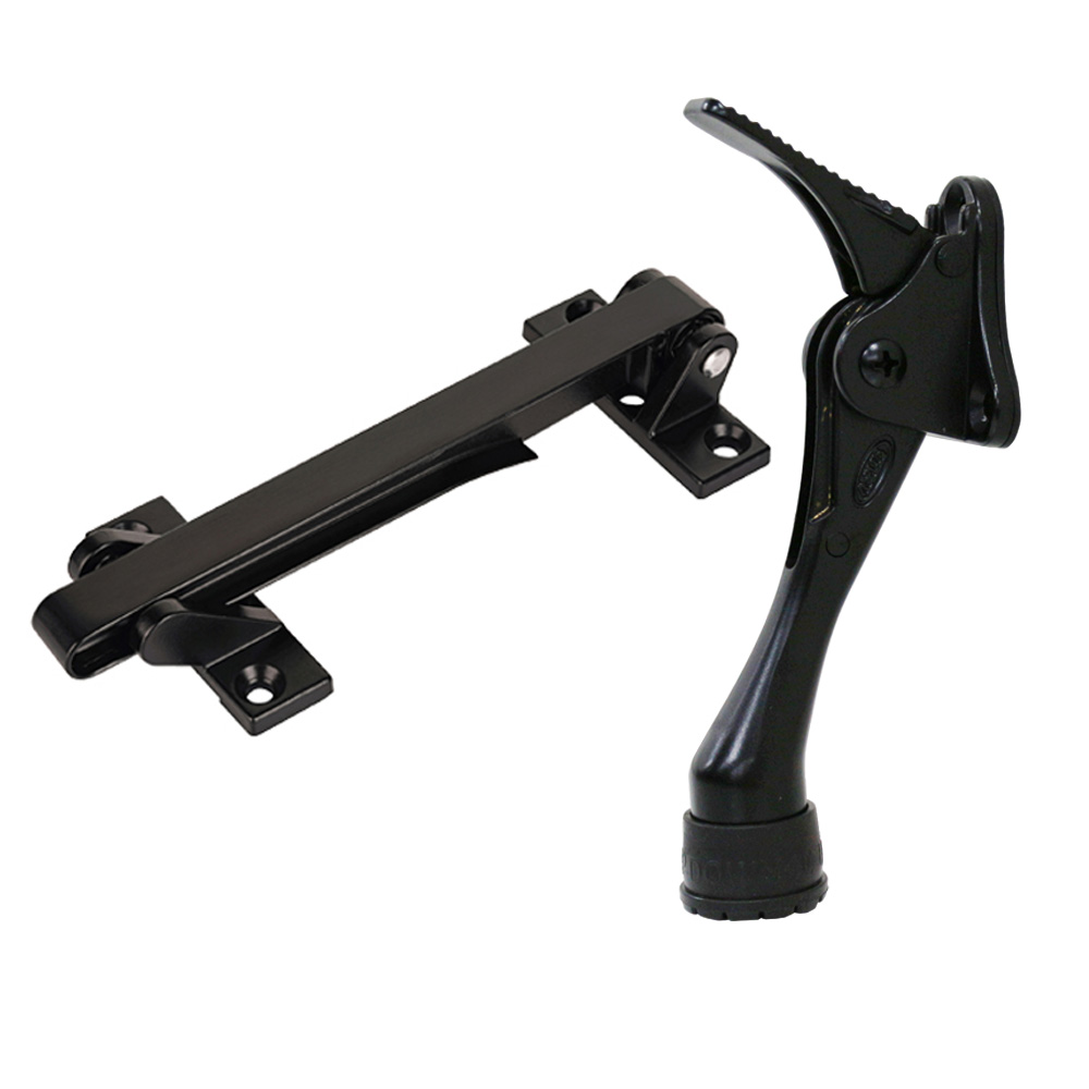 리빙이프 현관문 안전고리 + 페달식 말굽 블랙 세트 10,800원