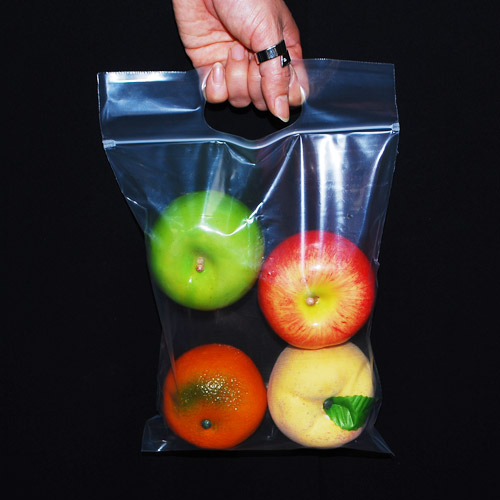 비닐쇼핑백 손잡이지퍼백 투명, 50장 14,000원