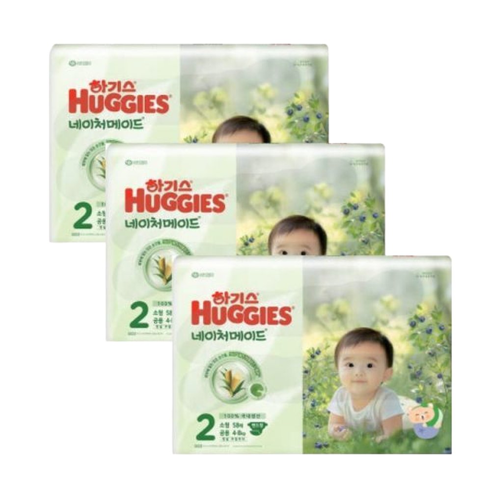 하기스 맥스드라이 밴드 2단계 공용 58매x3팩 174매 106,460원