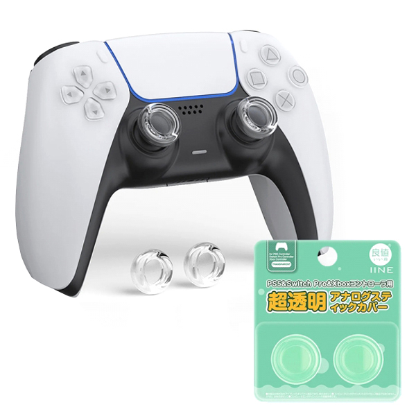 이이네 PS5 듀얼센스 초투명 아날로그 스틱커버 2p + 이이네 프로콘 엑박패드 호환 세트 4,330원