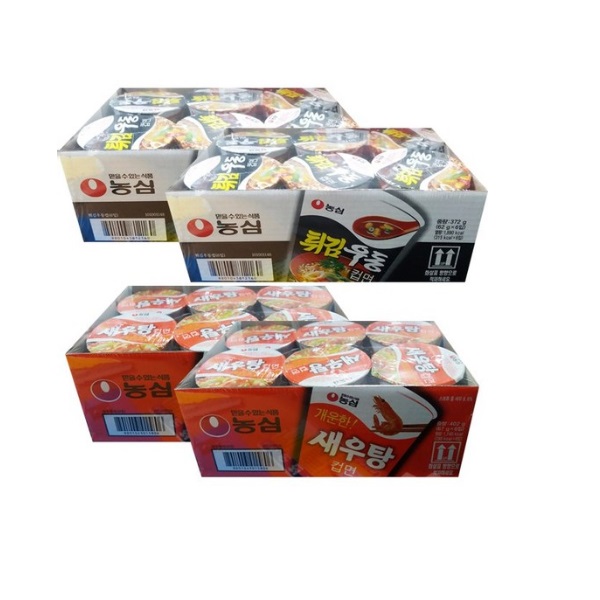 농심 새우탕면(6입2세트)+튀김우동(6입2세트) 컵라면 20,610원