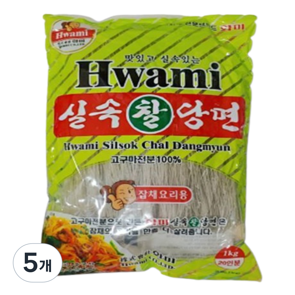 찰당면 (화미1K), 5개, 1kg 25,300원