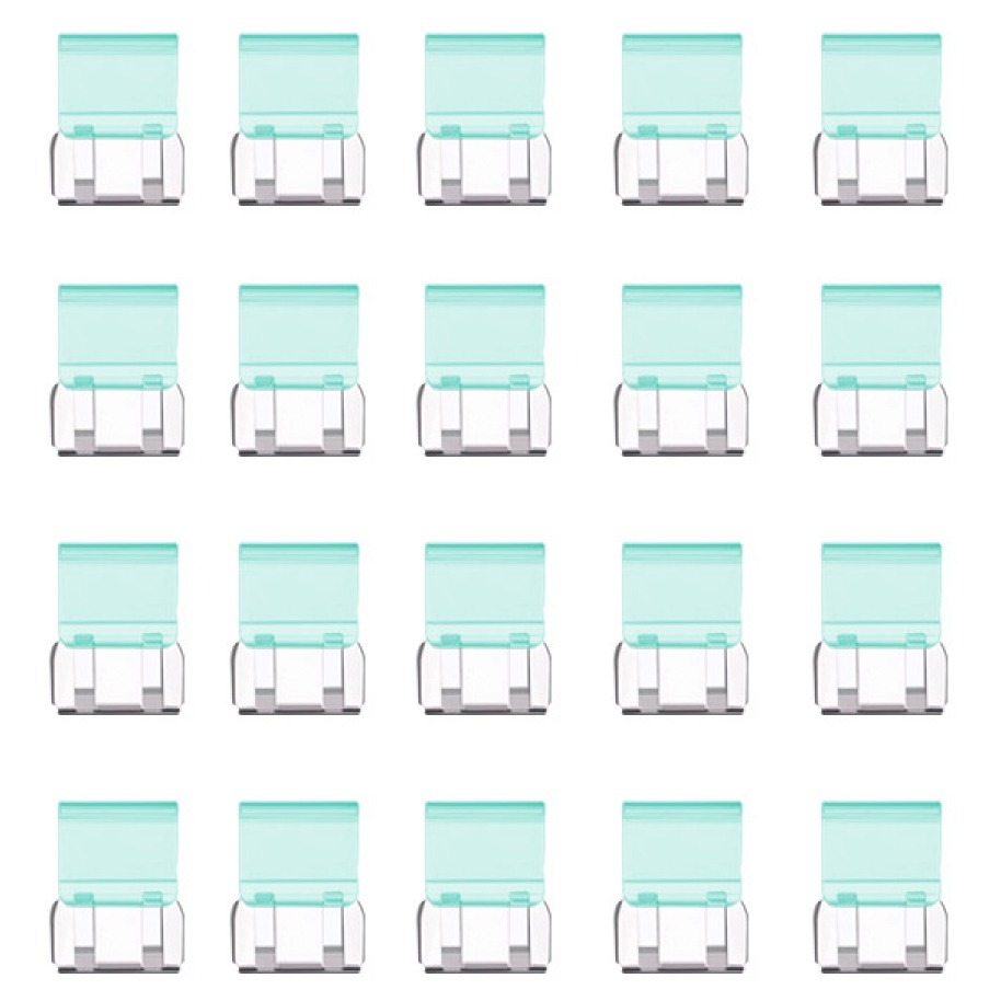 문구담 멀티 푸시 핸드 클립 종이 문서 고정 바인딩 05 초록, 1개, 20개입, 소 8,200원