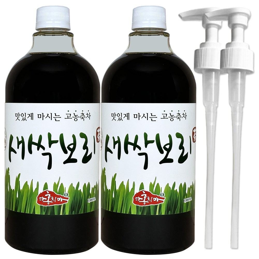 홍치마 대용량 목넘김좋은 유기농 새싹보리차 농축 새싹보리 원액 액상 1000ml 다홍치마 (물병 X), 1000ml, 2개 67,000원