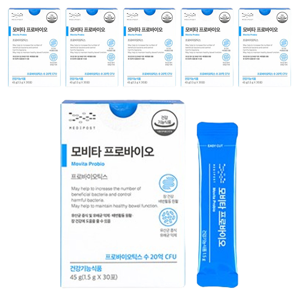 메디포스트 모비타 프로바이오 30p, 45g, 6개 179,440원