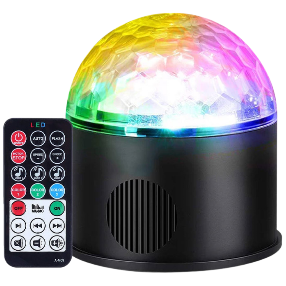 혼시티 LED 노래방 가정용 미러볼, 블랙 20,900원