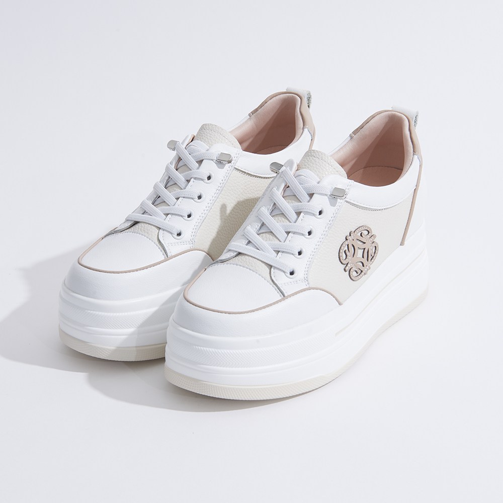 슈리오 여성 소가죽 볼륨업 캐주얼 키높이 운동화 7cm 59,000원