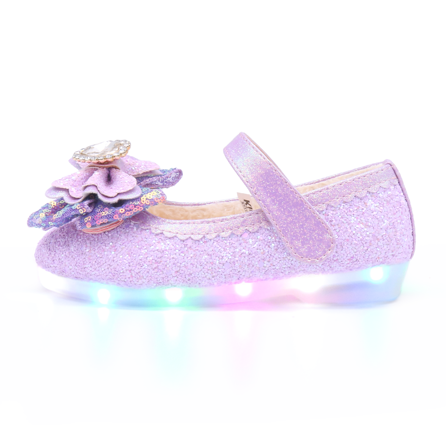 키펀트 여아용 글리터 하트 LED 털구두 WK-26 42,900원