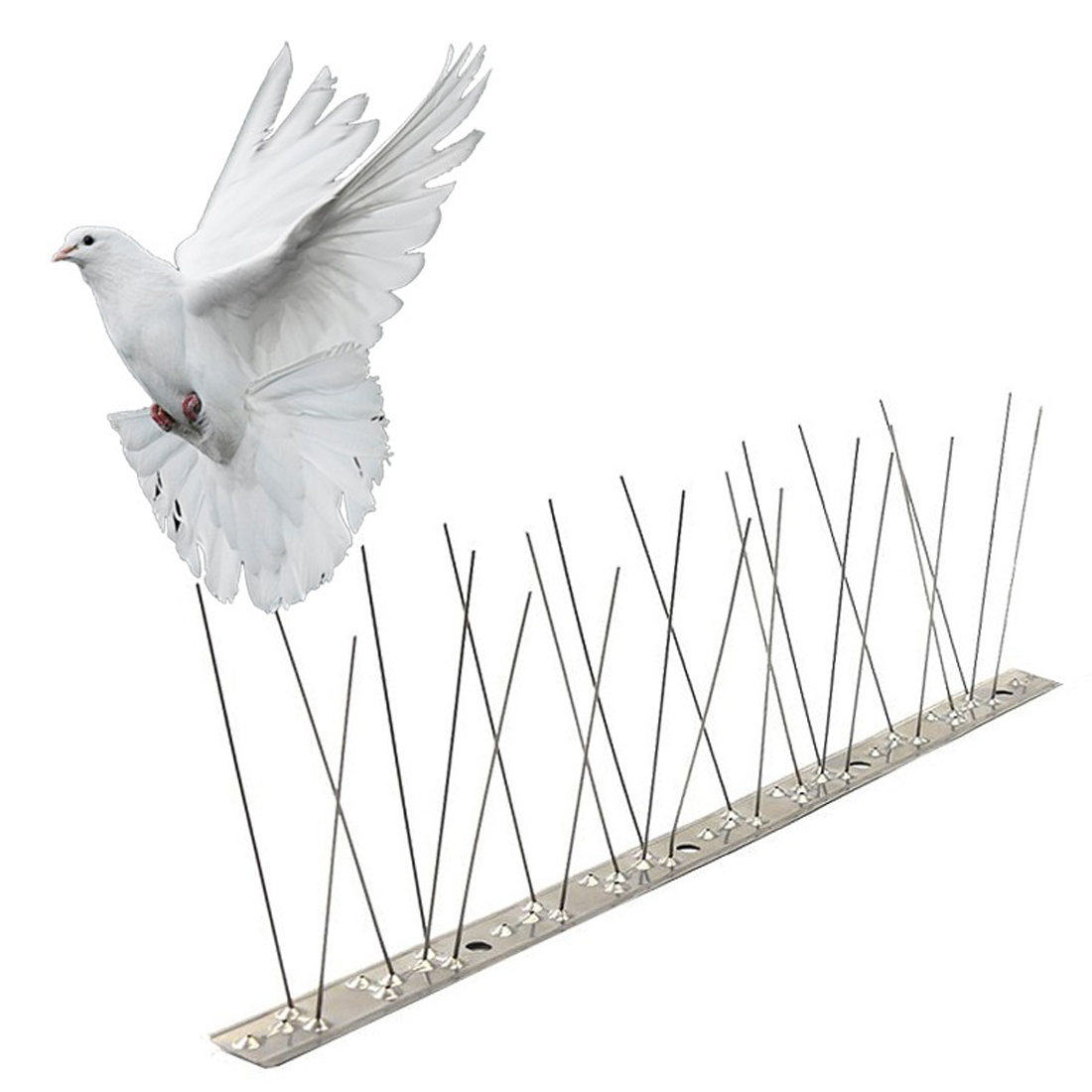 스테인레스 비둘기퇴치 버드스파이크50cm 10PCS세트, 10개, 스테인레스50cm 27,500원