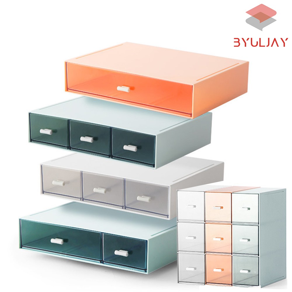 별제이 오거나이저 책상 정리함 조합형 데스크 사무실 수납함 1칸 2칸 3칸, 화이트 7,920원