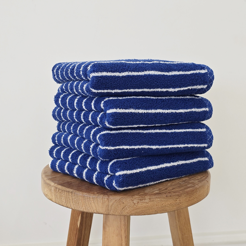 기라로쉬 국내생산 타올 180g 40수 코마사, 스트라이프 블루, 4개 28,750원