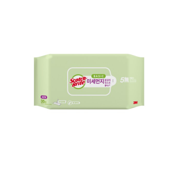 스카치브라이트 미세먼지 베이직 물걸레 청소포 표준형 35매 13,810원