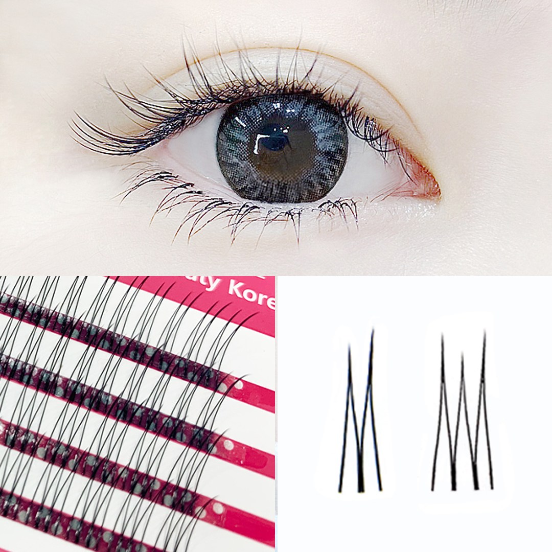자연스러운 인조 부분 가닥 셀프 속눈썹연장 두가닥 네가닥 여섯가닥 특허받은 원조 A형 미브린 골드 크라운래쉬 단품, 1개, C컬-11mm 15,900원