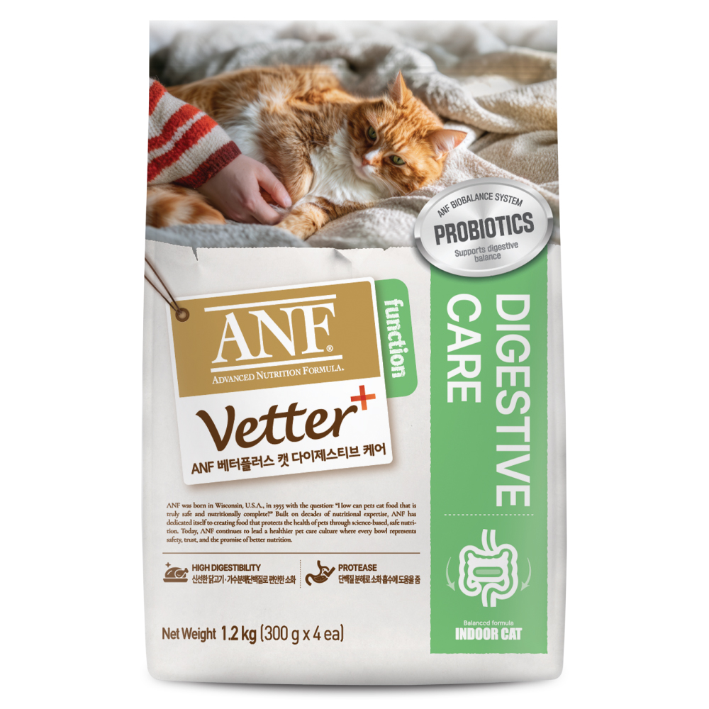 ANF 베터플러스 캣 기능성 사료, 장건강/유산균, 1.2kg, 1개 18,900원