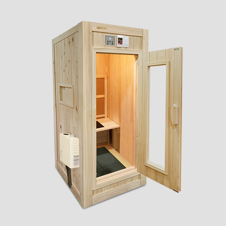 친환경편백아트 나혼자산다 편백 양자히터 숯 건식 1인 온수 홈 사우나 의자형 P900 5,990,000원