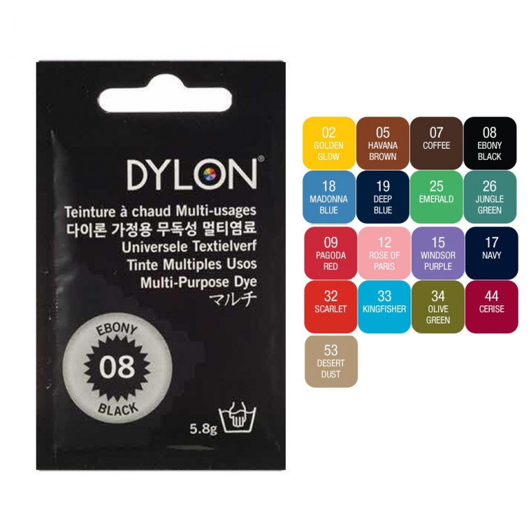 다이론 멀티염료 의류 옷 패브릭 섬유 염색 6개입, 상세페이지 참조, 08.이보니블랙 6개입 33,620원