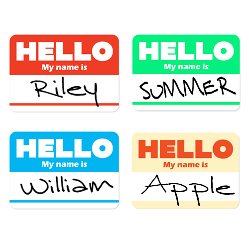 빅 네임스티커(50장) Hello my name is 네임라벨 포장 꾸미기, 레드 4,500원