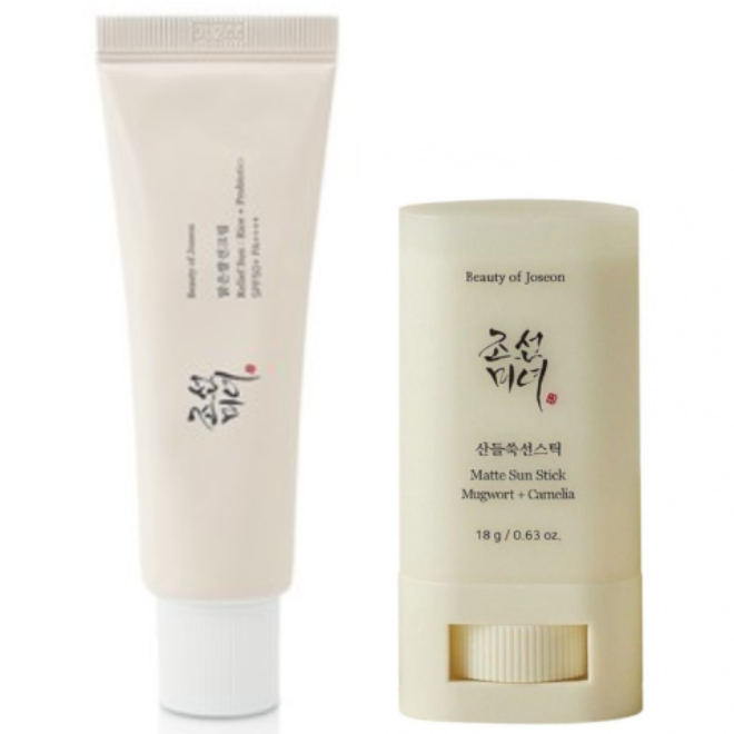 조선미녀 맑은쌀선크림 + 산들쑥선스틱 세트 43,000원