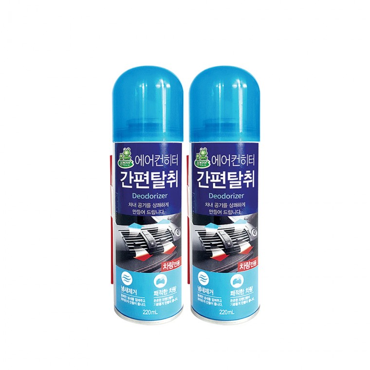 청개구리 에어컨히터 간편탈취 차량용 220ml 2개 에어컨 청소 탈취제 세정제 9,410원
