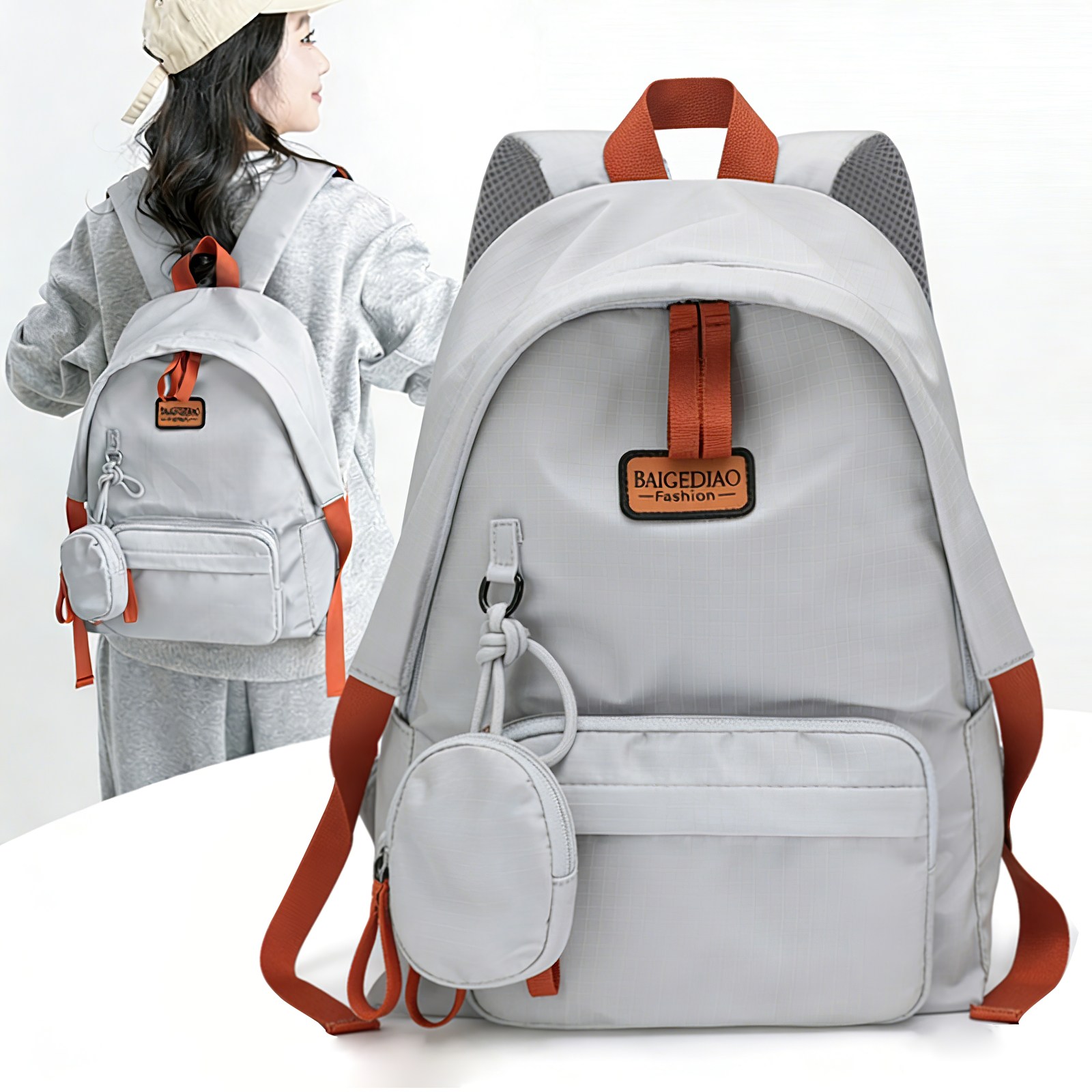 Novah 여성 백팩 가벼운 대용량 데일리 캐주얼 직장인 대학생 여행용 14,900원