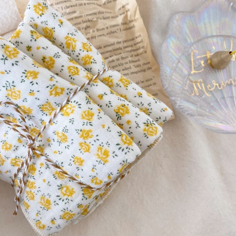 목화베리 미니장미 요루3중 거즈면행주 키친크로스 제로웨이스트 4,700원