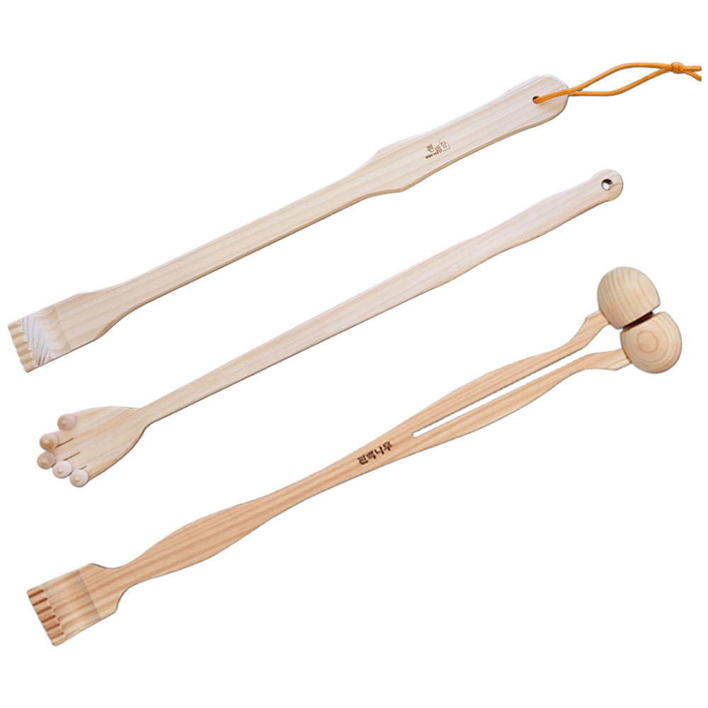 편백향 편백나무 효자손 어깨 등긁개 지압기 마사지기 효도손 (3종 중 선택), 1개 5,000원