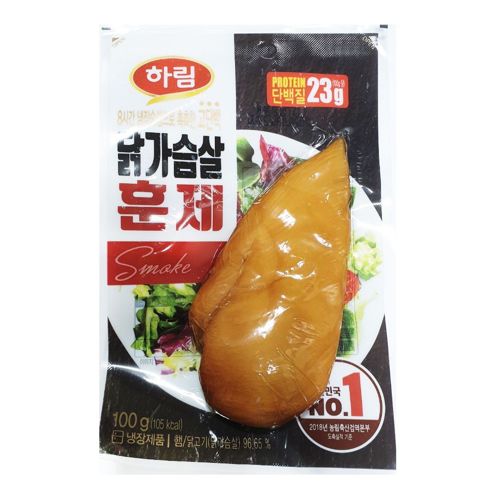 하림 닭가슴살 훈제 100g-아이스팩+보냉팩 포장, 100g, 3개 9,300원
