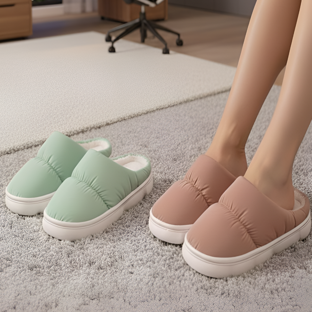 해피조슈아 패딩 양모 방한 털 슬리퍼 6,200원