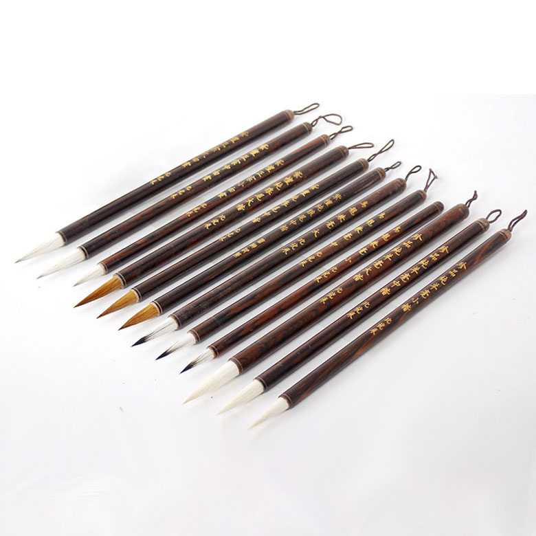 문항명필 서예 캘리그라피 동양화 박달나무 그립감이 좋은 붓 세트 12종, 1세트 45,800원