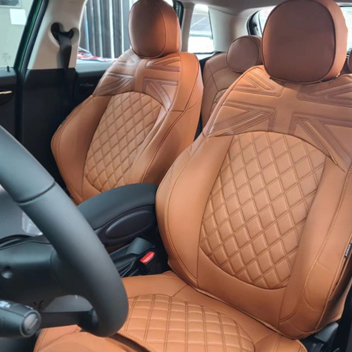 시트커버 미니쿠퍼 전용 맞춤형 가죽 풀 시트커버 차종별 시트 달라서 꼭 확인구매 F54 클럽맨 F55 5도어 F56 3도어 F57컨버터블 F60 컨트리맨,R시리즈 250,000원
