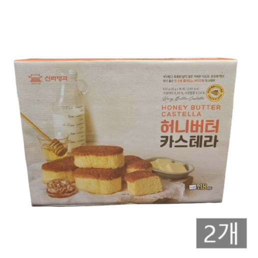 코스트코 신라명과 허니버터 카스테라 630g (18개입), 630g, 2개 32,550원